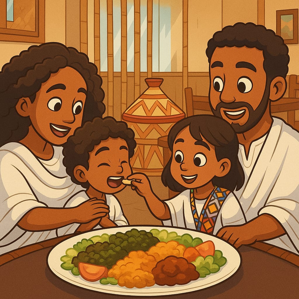 East African family gathering